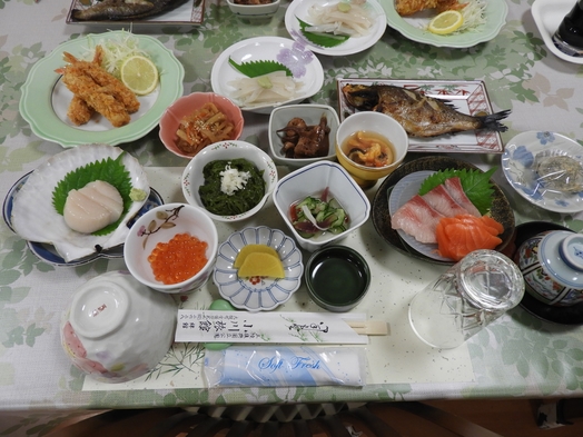 【オール三陸絆御膳／2食付】海の幸と山の幸でおもてなし★ボリューム＆栄養満点！女将手作り料理を堪能